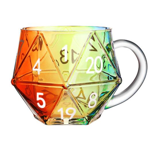 Artistic Book Stack Glass Coffee Mug Large Capacity Clear Glass Floating Effect Book Lover Gift