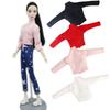 Fashion High Neck Long Sleeve Shirt for Barbie Doll Base Shirts Clothes For Blythe Blouse Momoko Doll 1/6 Dolls Accessories Toys