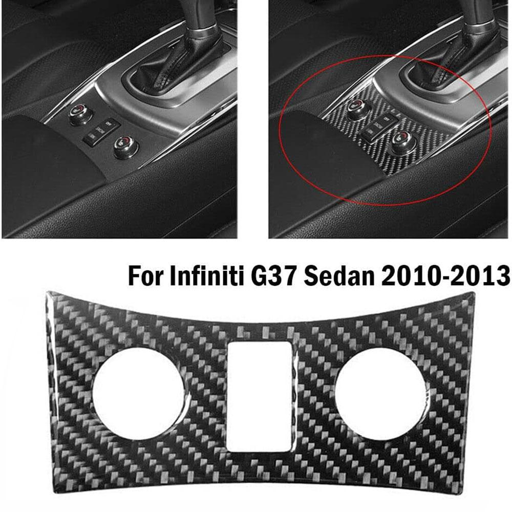 Carbon Fiber Interior Seat Heated Button Cover Trim For Infiniti G37 Sedan 10-13