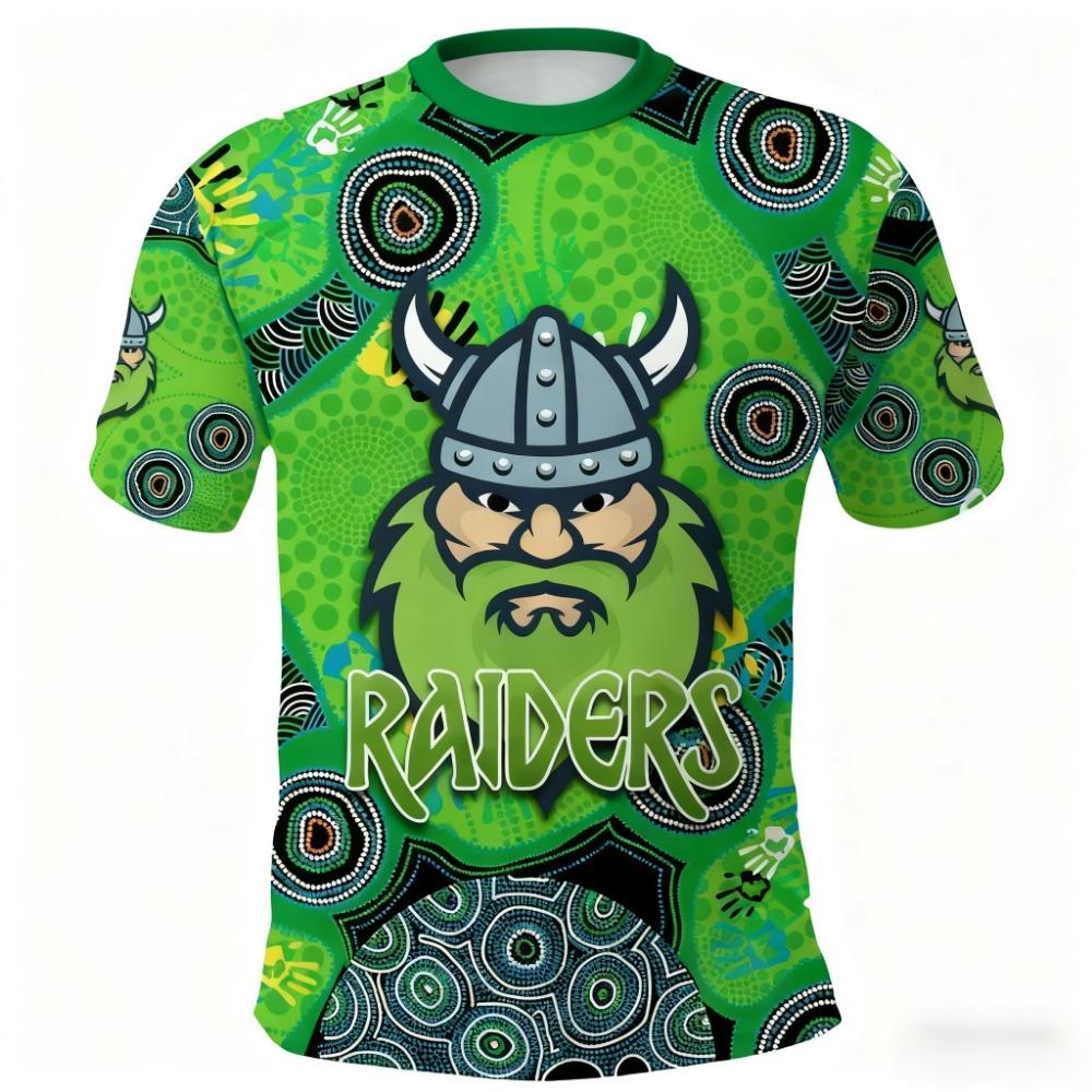 Летняя новая тренировочная регбийная майка Canberra Raiders для мужчин 2026 года и детская спортивная быстросохнущая футболка для мужчин и женщин
