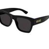 Gucci Logo Design Acetate Square Sunglasses Unisex sunglasses Black GG1793S001