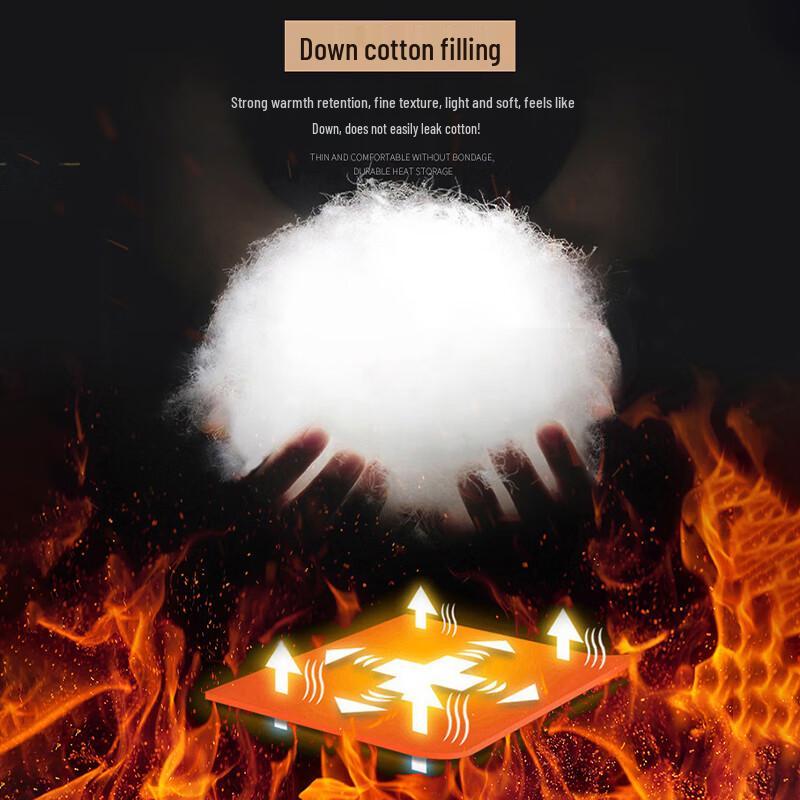 Dibinze Men's Plus Size Warm Padded Jacket with Detachable Hood