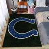 Blue Horseshoe on Green Carpet suitable as a non-slip mat for the living room or bedroom sofa