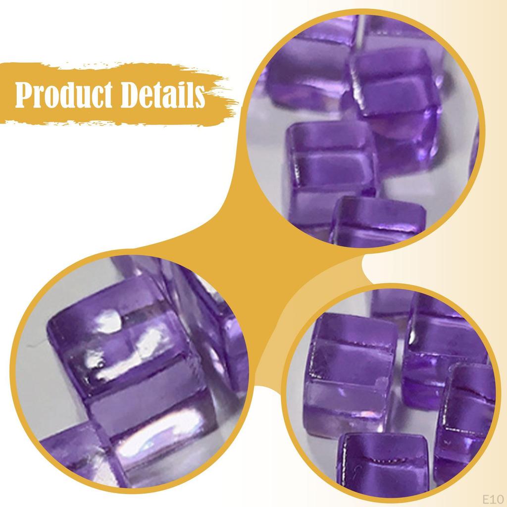 100 Pieces Acrylic Cubes Blank Dice DIY Learning Stacking Toy 1cm Board Game Building Blocks for