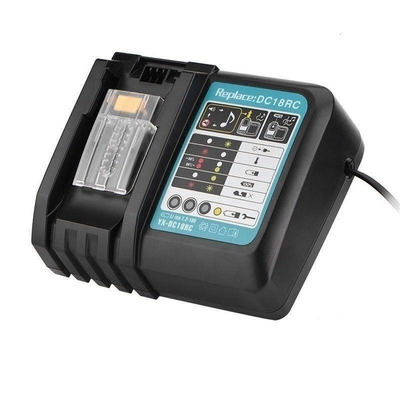 Зарядное устройство для литиевых батарей 7,2–18 В DC18RC/DC18RA/BL1830/Bl1430 заменяет зарядное устройство 3A 6A на интеллектуальное зарядное устройство