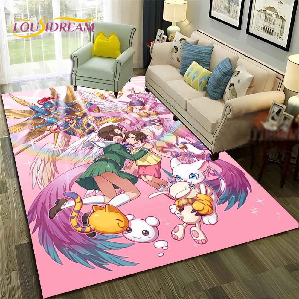 3D ковер с рисунком Digimon Adventure Monster для дома, гостиной, спальни, дивана, коврика, декор, детский коврик, нескользящий напольный коврик