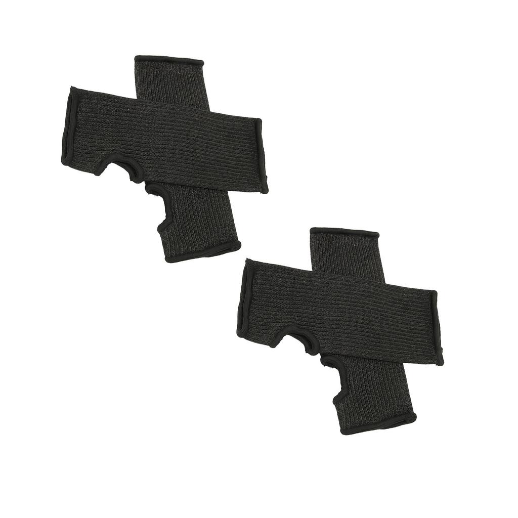 4 шт., устойчивые к порезам, уровень защиты 5, прорезь для большого пальца, дизайн, хорошая посадка, черные, утолщенные, анти