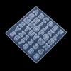 Epoxy Resin Transparent Mold Large Alphabet Number Silicone Mould
