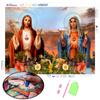 Diamond Painting Jesus and Mary Rhinestone Character Picture 5D Diamond Embroidery Religious Mosaic Cross Stitch Craft Pack