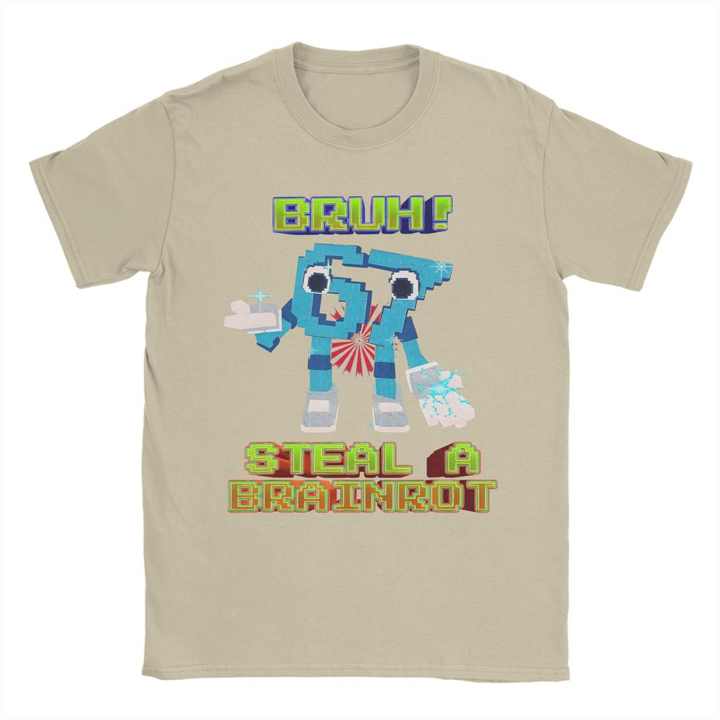 Мужская Женская Bruh 67 Шесть Семь 6-7 Смешной Мем Про Мозг Футболка 100% Хлопок Графический Принт Футболка Одежда Наряды
