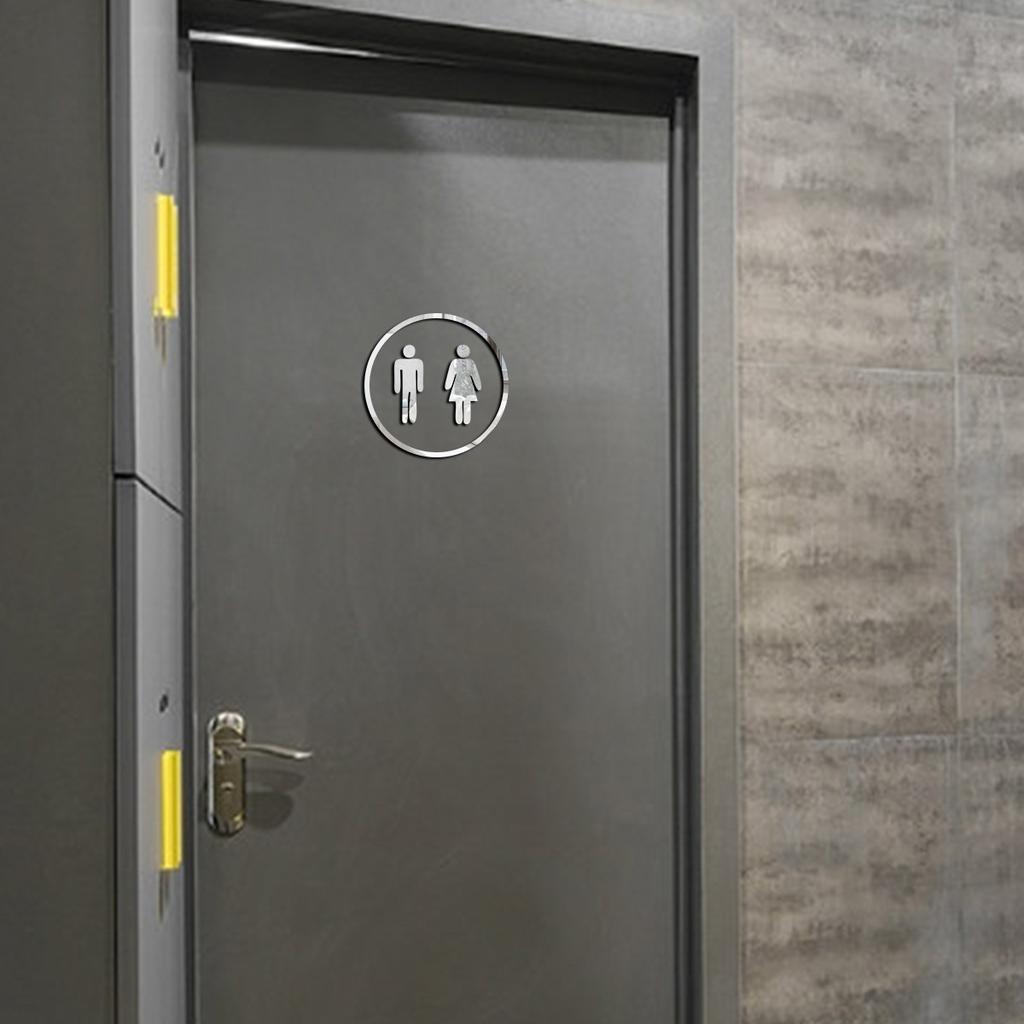 Украшение двери ванной комнаты 1 мм акриловая наклейка на стену наклейка с логотипом на дверь ванной комнаты настенная наклейка