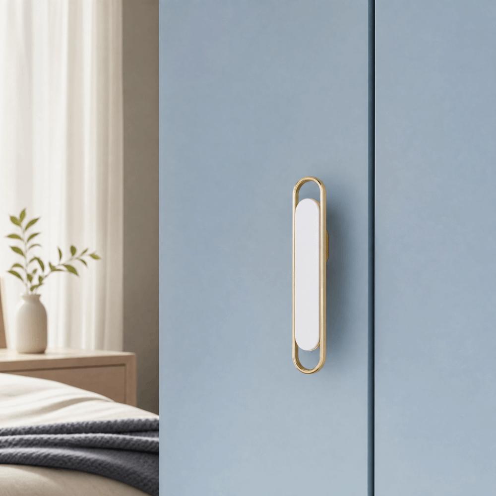 Nordic Style Drawer Cabinet Handle Matte Gold Furniture Hardware Simple Cabinet Door Knob