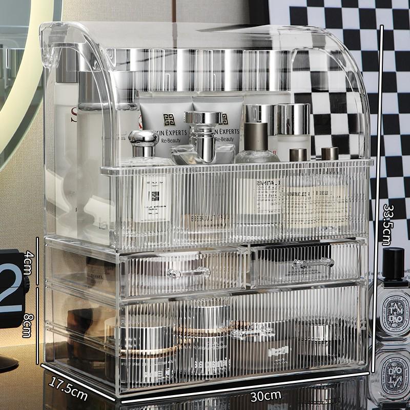 Акриловый пылезащитный органайзер для косметики и кистей