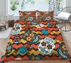 Home Bed Set Skull Print Pillowcase Bedspreads Soft Duvet Cover Queen King Size Teen Boy Girl 3D Soft Quilt Cover