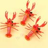 4Pcs Cute Figurine Interactive Toys Material Safety Lobster Model Boys Girls Pull Cord Kindergarten Gift