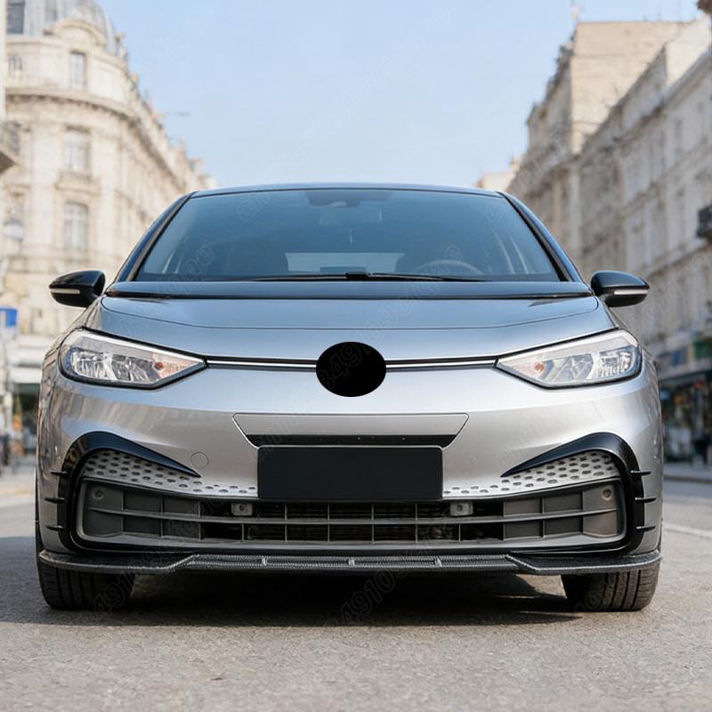 For VW ID.3 ID3 2019 2020 2021 2022 Automobile Front Bumper Lip Car Front Chin Spoiler Spoiler Body Decorate Modification Kit