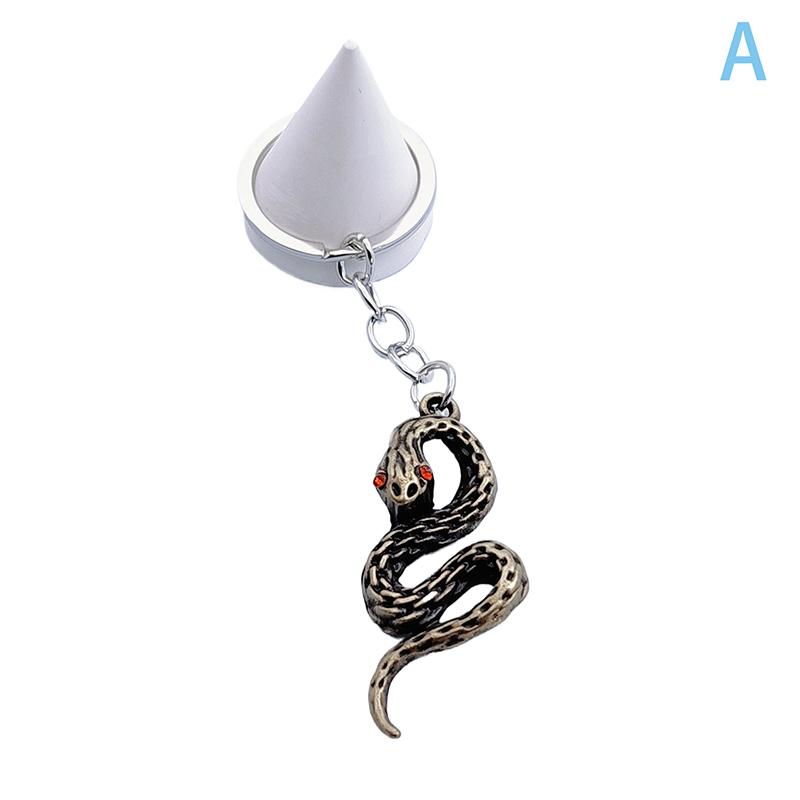 Ретро металлический брелок-подвеска в виде змеи для женщин и мужчин, металлические цветные подвески для сумок, автомобильные сувениры, брелок, ювелирные изделия, праздничные подарки