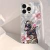 Чехол для телефона iPhone 14 13 15 16 17 Pro Max 16E 11 12 8 7 Plus X XR XS SE 2022 Животный Цветочный и Леопардовый Узор Блестящая Задняя Крышка