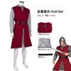 Popular medieval chain mail red knight cos costume halloween cosplay robe set performance costume
