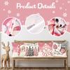 4Pcs Pink Christmas Snowman Pillowcase Navidad Natal Noel Tree Cushion Cover Christmas Decorations For Home New Year