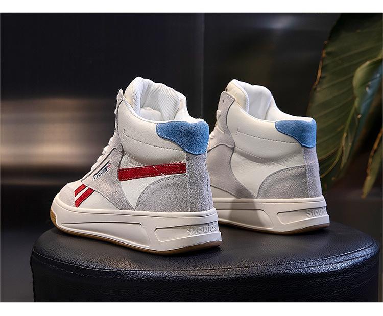 2024 Новые женские кроссовки для девочек осень-зима из натуральной кожи повседневные высокие спортивные туфли женские плюшевые ботинки