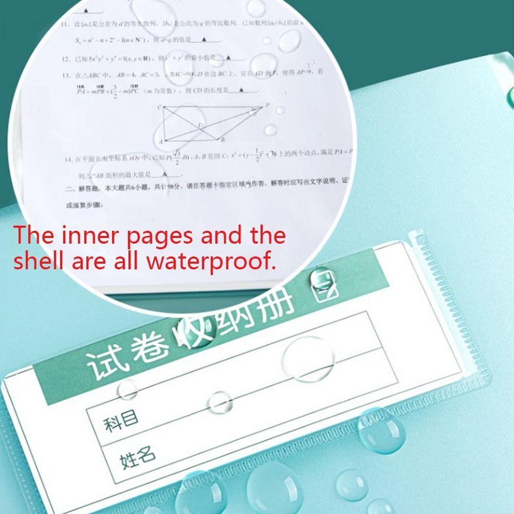 Waterproof A3 File Folder Large Capacity Storage Booklet High Quality Document Bag Student