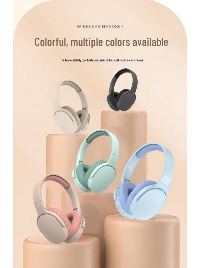 P2961 Беспроводная Bluetooth игровая гарнитура с тяжелыми басами, полноразмерная, для музыки и универсальная совместимость со смартфоном