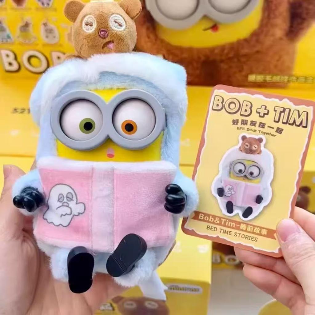 52TOYS Боб Тим Миньоны Серия 'Лучше Вместе' Аниме Милая Мультяшная Плюшевая Фигурка Модель Подарочная Коробка Модные Игрушки Для Коллекции Подарки