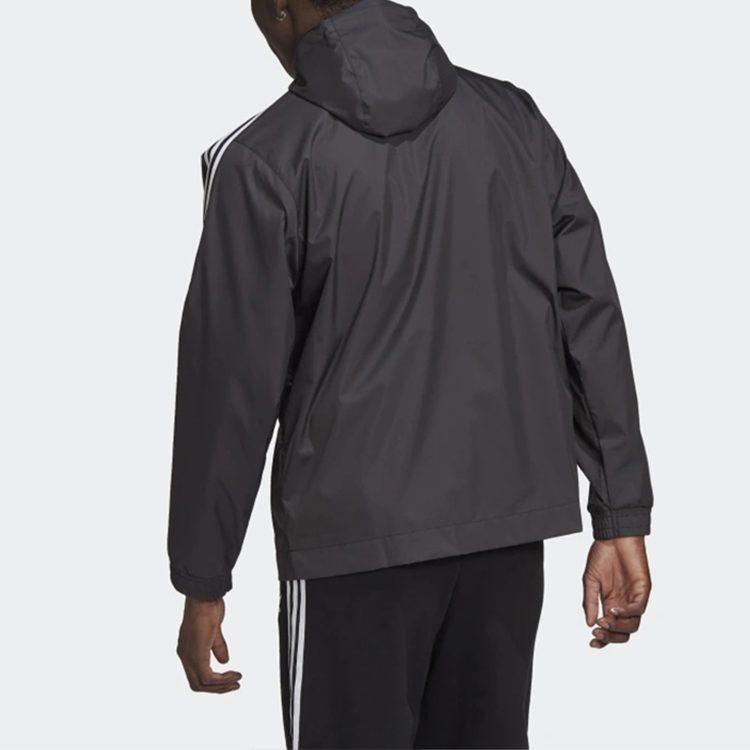 adidas Куртки Мужские Черные С Капюшоном Умеренные Инструктор GN3551