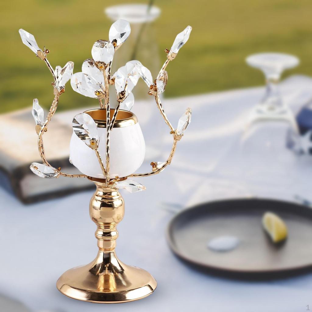 , Pillar Stand Gift Metal Centerpieces Ornaments for Wedding Dinner Anniversary Living Room