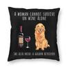 Pug Border Terrier Chihuahua And Wine Print Square Throw Pillow Case Home Decor Pillowcover Dog Lover Cushion Cover for Sofa Car