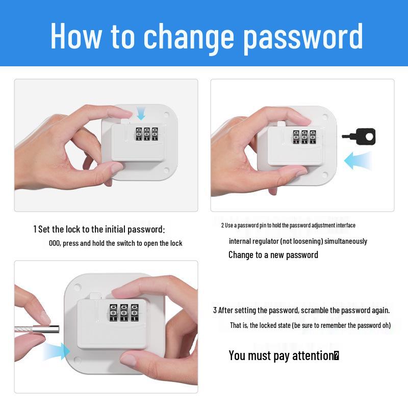 Многофункциональный замок без сверления, безопасный для детей: Для окон, холодильников, ящиков, шкафов, туалетов