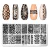 1Pc Stainless Steel Nail Art Template Nail Stamping Plate Manicure Tool Leaf Flower Butterfly Heart