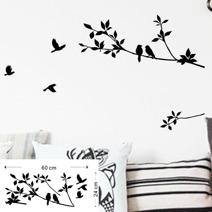 Генеалогическое дерево птица DIY наклейка бумага искусство стикер стены дома детская комната декор