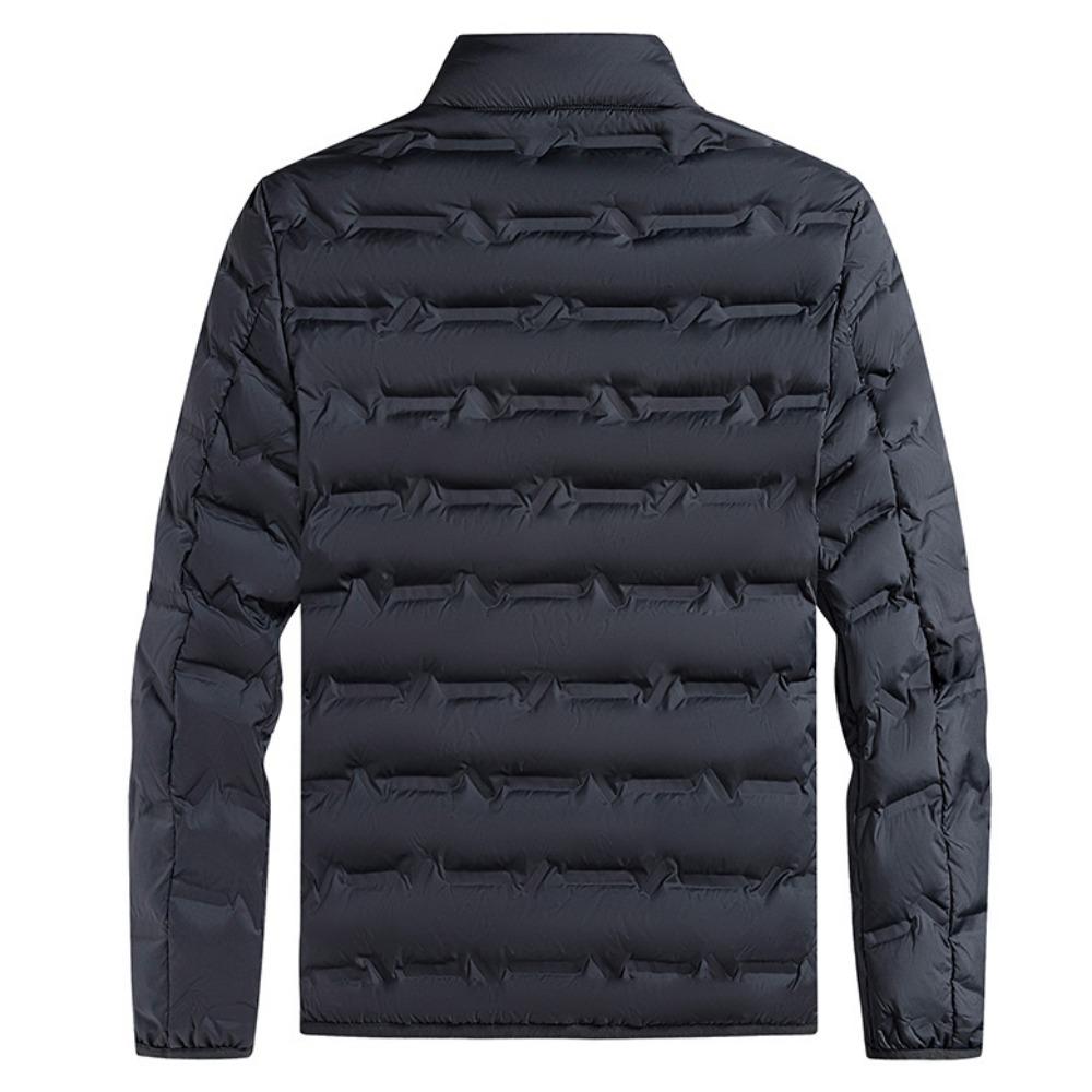 Графеновый самонагревающийся пуховик для мужчин, прочные ветрозащитные плиссированные пуховики с воротником-стойкой, классические теплые зимние куртки для мужчин
