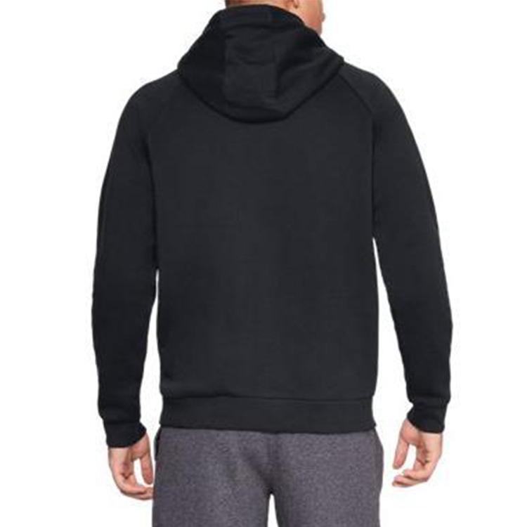 Under Armour Rival Fleece Logo Hoodie Men Tops Black 1329745-001