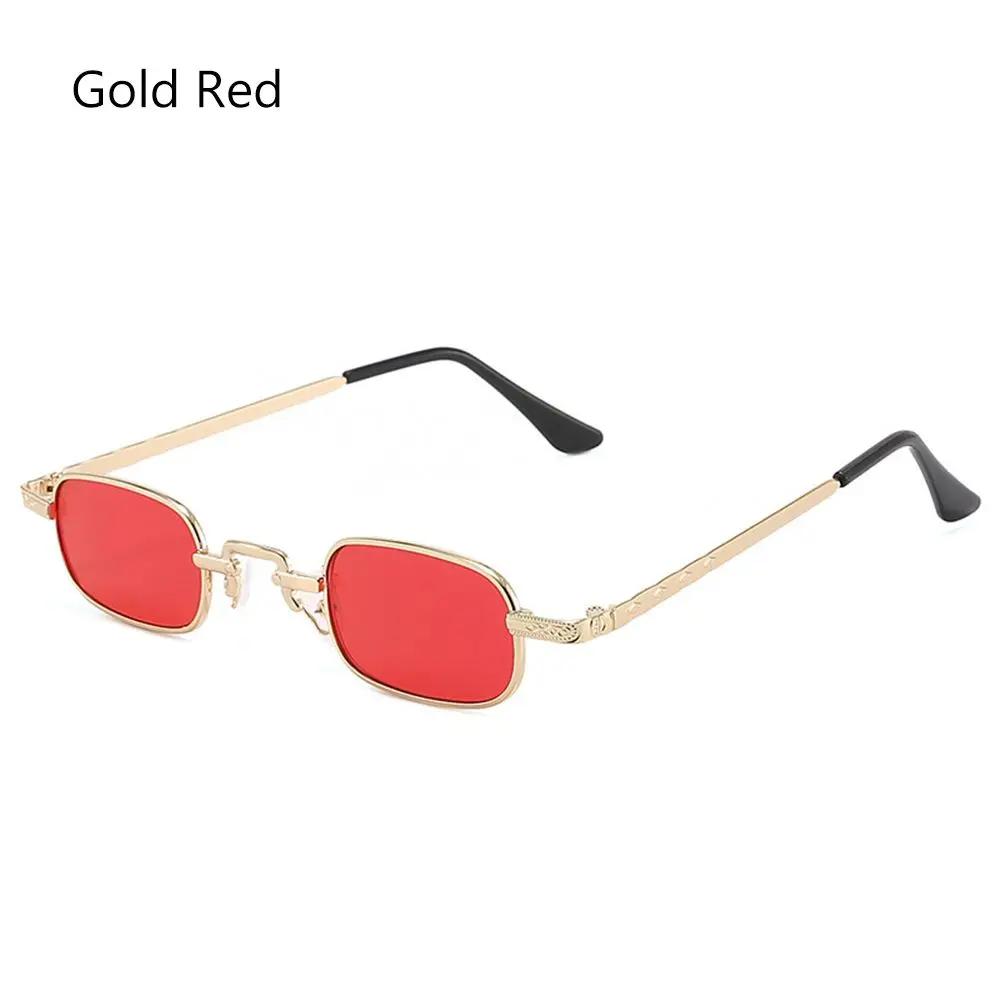 1PC Retro Metal Frame Small Rectangle Sunglasses For Women Men Vintage Punk UV400 Protection Eyewear Classic Oval Eyeglasses