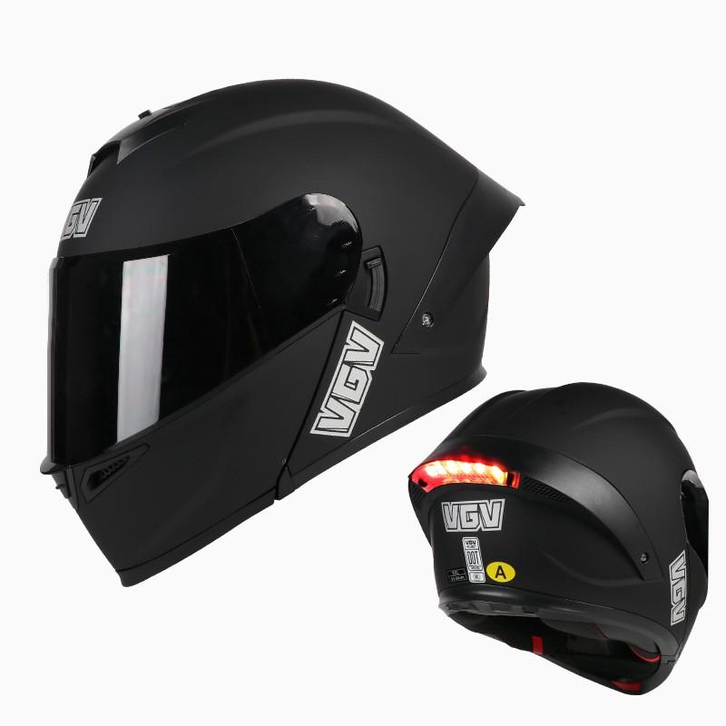 3C/DOT Dual Visor Full Face Motorcycle Helmet With Spoiler Adults Men Women All Season