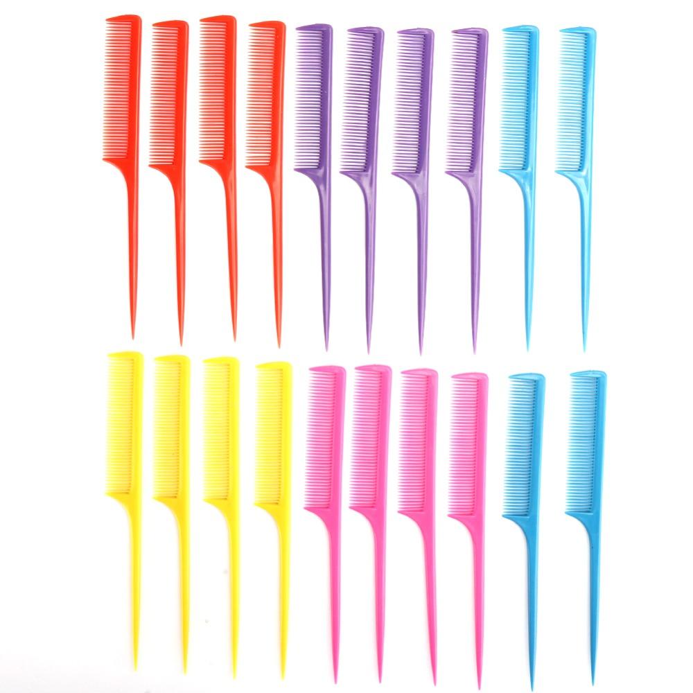 20pcs Professional Tail Comb Anti Static Heat Resistant Comb Hair Styling Comb Home Use