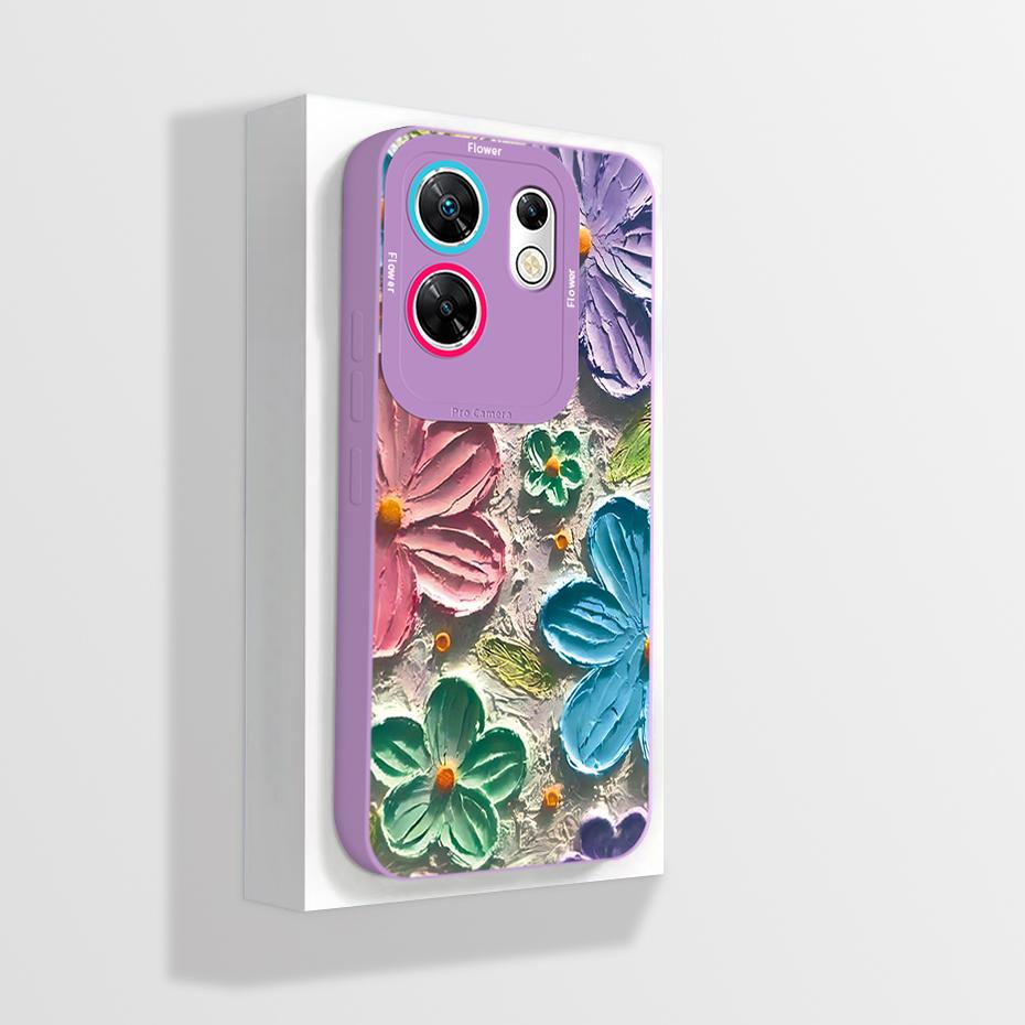 Чехол для Infinix Zero 30 4G 5G Модный Цветок Панда Мягкий Матовый Силиконовый Чехол для Infinix Zero 30 2024 Zero30 Fundas Capa Shell