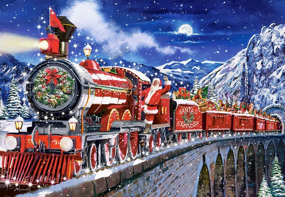 Puzzle 1000 pieces C-104833 SANTA'S COMING TO TOWN