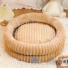 Cozy Pet Shelter Round Pet Bed With Thick Padding For Dogs And Cats