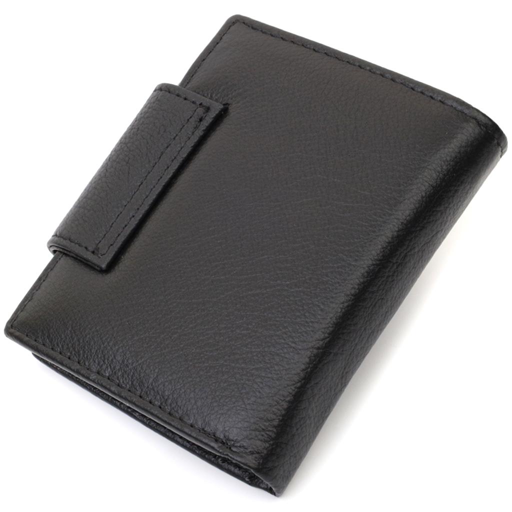 Vertical Wallet for Women Made of Genuine Leather ST Leather 22703 Black