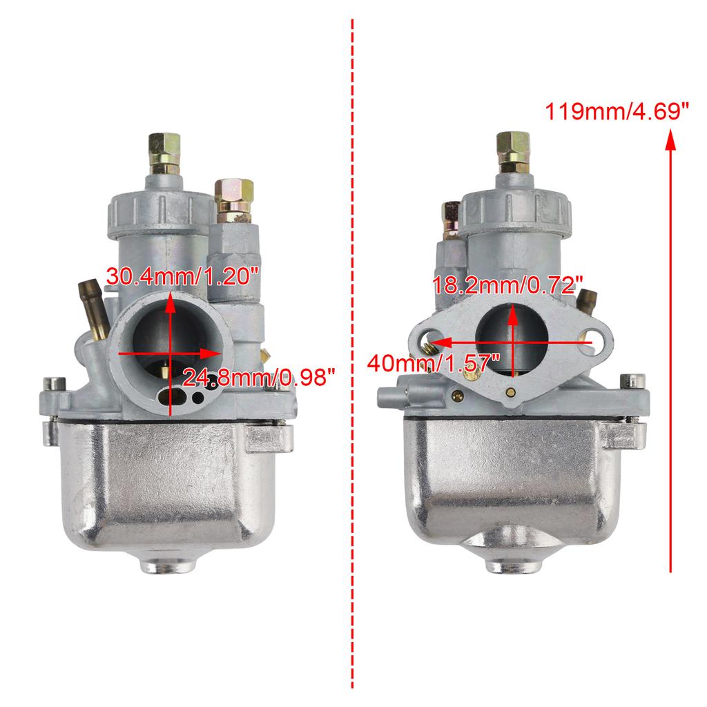 Карбюратор для Simson S50 S51 S53 S60 S70 S80 S83 SR50 SR80 KR51 13149-00S, 16мм 19мм 21мм