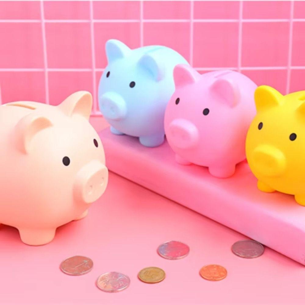 Pig Shape Money Box Reusable Money Saving Box Money Storage Bank for Helps The Habit of Saving
