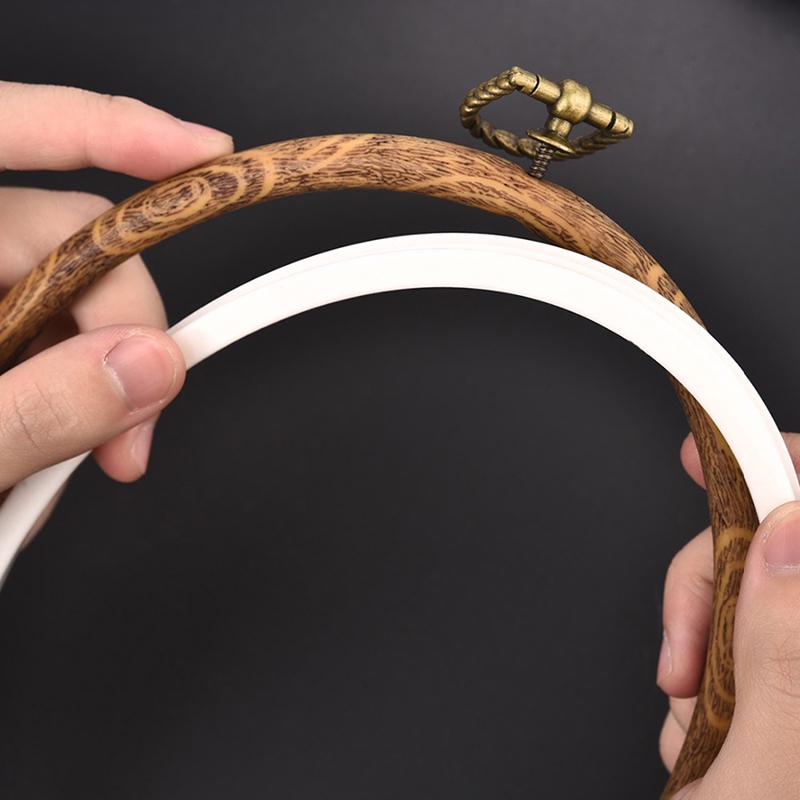 Швейный инструмент, круглые деревянные цветные пяльцы, набор рамок для вышивки, пластиковая вышивка