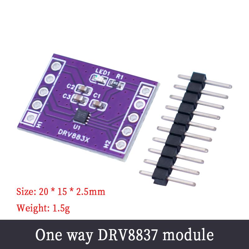 LIZAO DRV8837 Модуль драйвера двигателя H-моста для одного и двух DC-двигателей 1,8 А Плата управления шаговым двигателем