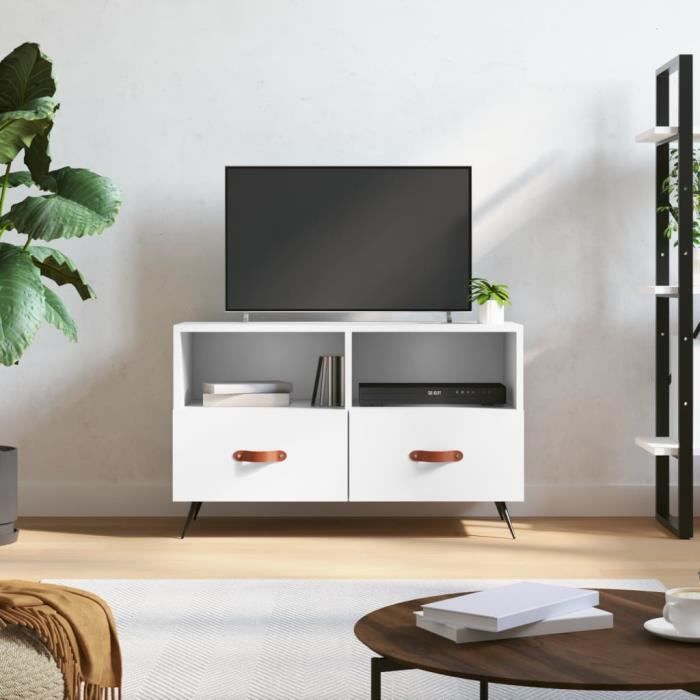 VidaXL TV Stand White 80x36x50 Cm Engineered Wood 828940