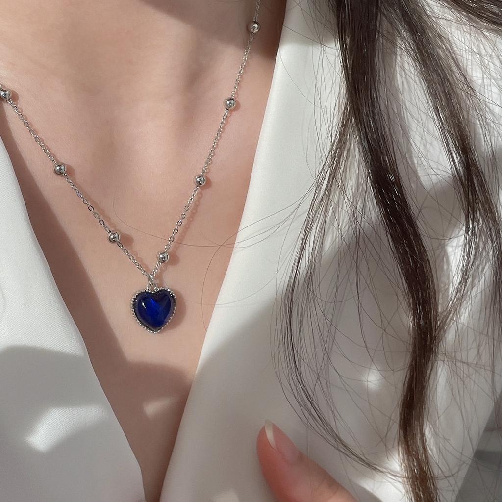 Новое творческое ожерелье с настроением, изменение цвета, чувство эмоции, контроль температуры, кулон в форме сердца, металлическая цепочка, ювелирные изделия для девочек, подвески в виде осьминога с эмоциями