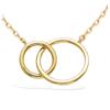 [R4250] - Gold-plated 'Choréographie' Necklace - 14 and 9 Mm (circles)
